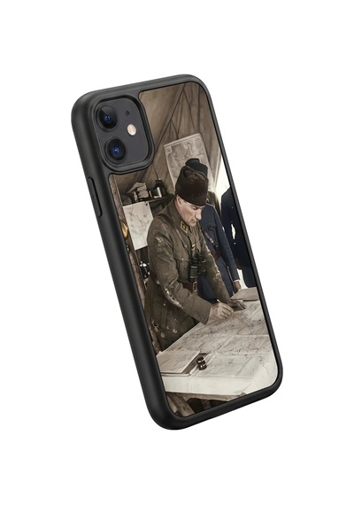 İphone 11 Uyumlu Karargâh Desenli Kamera Korumalı Darbelere Dayanıklı Kılıf 184-karargâh-iphone11