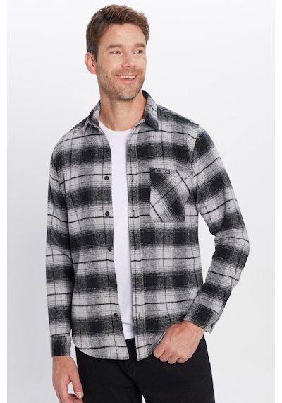 Tudors Erkek Slim Fit Dar Kesim Oduncu Tek Cepli Kareli Kışlık Gömlek-32102 Çok Renkli Tudors Erkek Slim Fit Dar Kesim Oduncu Tek Cepli Kareli Kışlık Gömlek-32102 Çok Renkli
