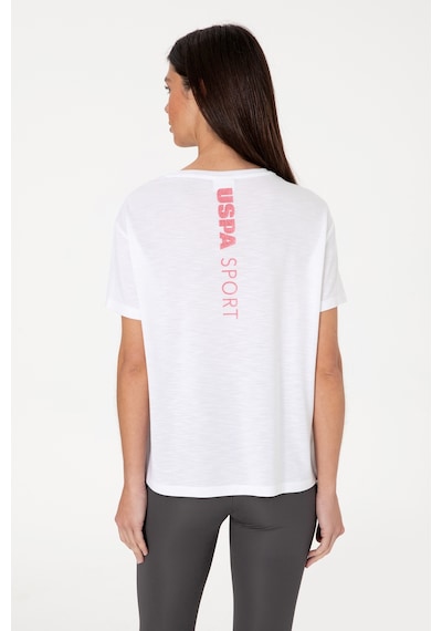 U.S. Polo Assn. Kadın Beyaz Bisiklet Yaka Tişört 50300703-VR013 U.S. Polo Assn. Kadın Beyaz Bisiklet Yaka Tişört 50300703-VR013