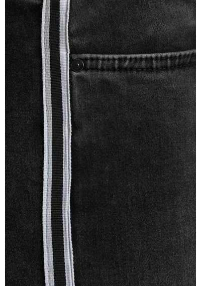 Ltb Lonıa Whıte Strıped Black Route Kadın Skinny Jean Pantolon Siyah