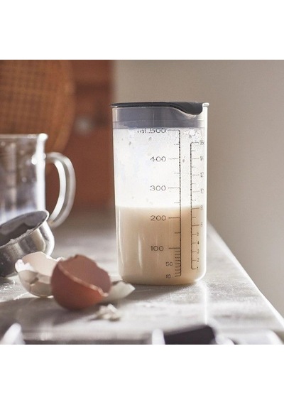 Ikea Standardmått Kapaklı Ölçü Ve Karıştırma Kabı 500 Ml 15 Cm Şeffaf - Lacivert 1 Parça