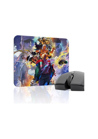 Street Fighter Kaymaz Dikişli Kauçuk Oyuncu Mousepad V3 - 22x18 Gaming Mouse Pad Fare Altlığı