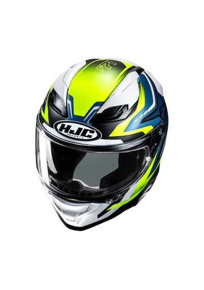 Hjc F71 Fes Mc3hsf Kapalı Motosiklet Kaskı Beyaz - Mavi - Sarı