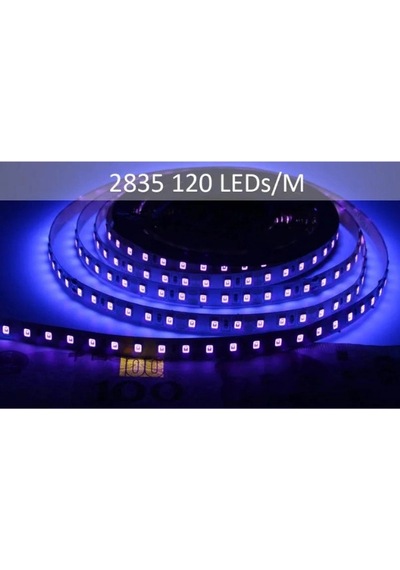 12 Volt 120 Ledli 2835 Smd Uv Silikonlu Dış Mekan 5 Metre Şerit Led