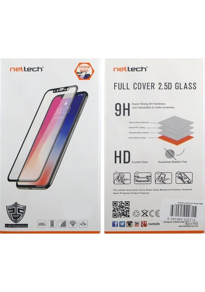 Nettech Apple Uyumlu iPhone 8 Plus 3d Superglass Full Cam