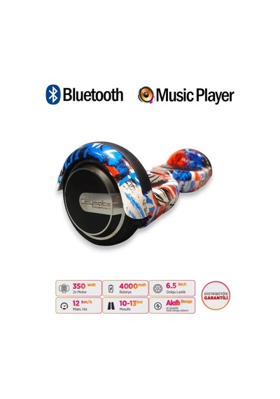 Citymate Elektrikli Kaykay Akıllı Denge Hoverboard + Hoverkart + Çanta Full Ledli Extrem Paket D09