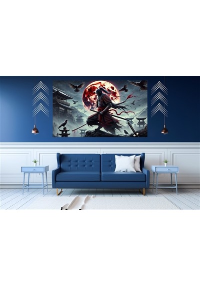 Ti-play Kılıc Yolu 60x90cm Modern Samuray Pvc Çerçevesiz Tablo