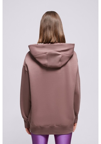 Nike Sportswear Phoenix Fleece Oversized Pullover Hoodie Kadın Sweatshirt Kahverengi Kahverengi