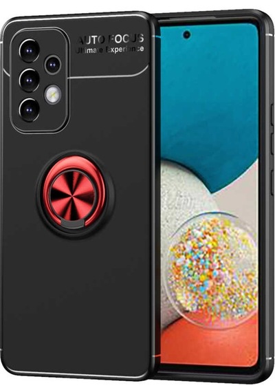 Galaxy A33 5G Kılıf Zore Ravel Yüzüklü Silikon Kılıf