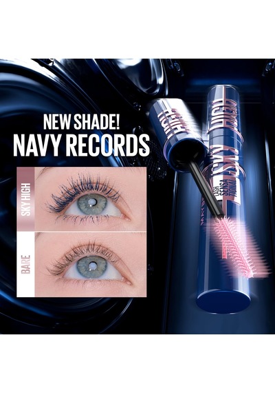 New York Sky High Navy Blue Mavi Maskara - Kirpiklerde Limitsiz Uzunluk Ve Hacim Etkisi Çok Renkli