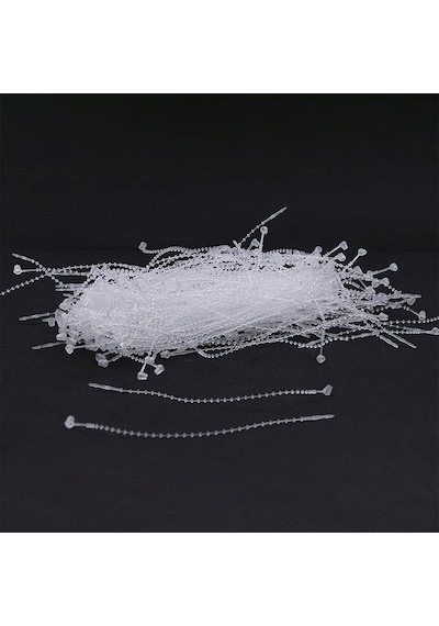 Fuyaku 5" Elle Geçmeli Tırtıklı Kılçık Etiketleme Plastiği Şeffaf 1.000 Adet