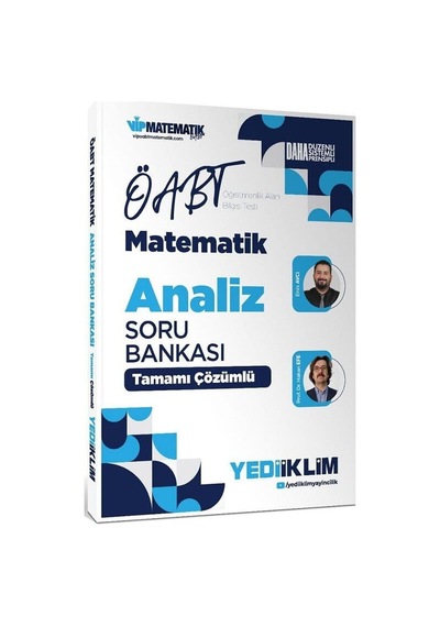Yediiklim 2027 Öabt Meb-ags İlköğretim Ortaöğretim Lise Matematik Öğretmenliği Analiz Soru Bankası Çözümlü
