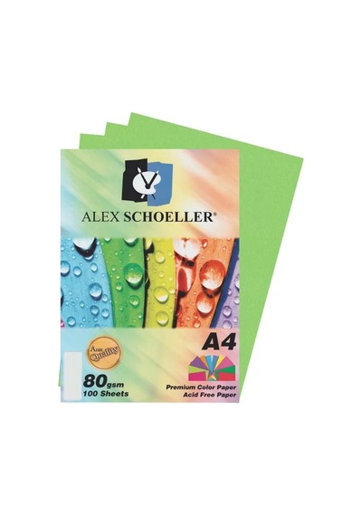 Alex Renkli Fotokopi Kağıdı 80gr 630 Koyu Yeşil 100lü 457.30