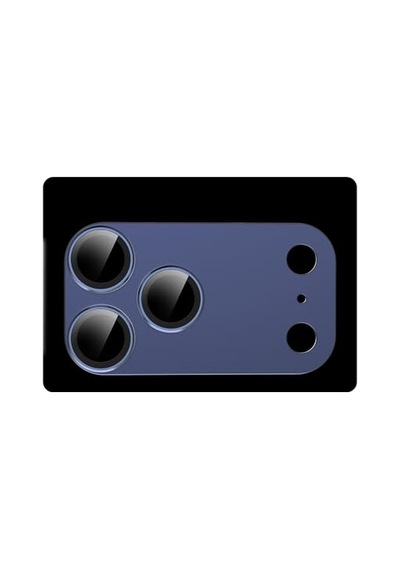 Apple İphone 17 Pro Max İçin Zore Cl-20 Kamera Lens Koruyucu Lacivert Çok Renkli