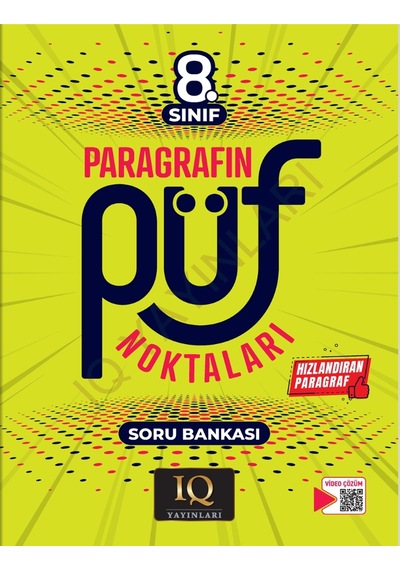 8. Sınıf Paragrafın Püf Noktaları Soru Bankası Iq Yayınları