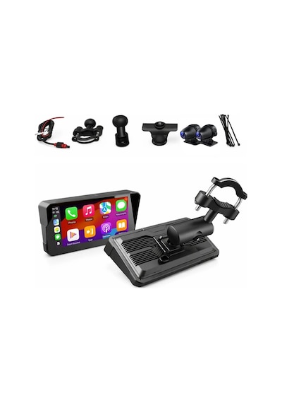 Gp Vovel M-790 6.25 Ekran Ön Arka Kameralı Motosiklet Carplay Multimedya Navigasyon Sistemi 6.2"