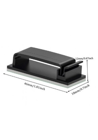 Pratik Yapışkanlı Kablo Düzenleyici Klips 4lü Set Ev Gereç