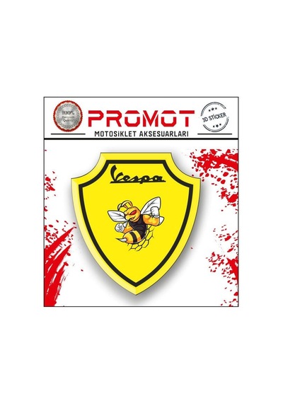 Vespa Damla Logo Sticker 26 Diğer
