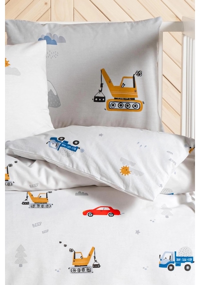 Ranforce Bebek Nevresim Takımı Knz-001 Digger Cars Çok Renkli