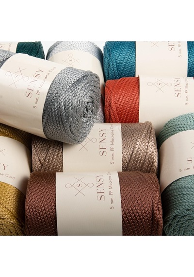 5 Mm - 400 Gr Polyester Makrome 95 M Polyester Makrome Ip Supla Ip Ve Çanta Ipliği Hardal