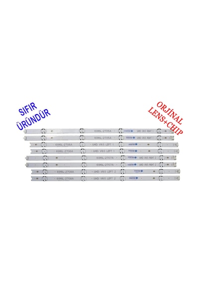 Lg 49Uh610V 6916L-2708A 6916L-2707A Led Bar Takımı