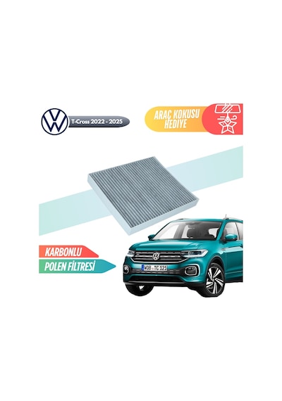 Vw T-cross 2019-2024 Model Karbonlu Polen Klima Filtresi