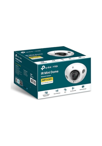 Tp-link Vıgı C230ı Mini 2.8mm 3mp Ir Mini Dome Ip Kamera 1/2.8",30fps,fhd,h265+