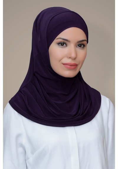 Hürrem Bone Mürdüm Pratik Hazır Geçmeli Tesettür Eşarp Sandy Kumaş Kendinden Mürdüm Hürrem Bone Mürdüm Pratik Hazır Geçmeli Tesettür Eşarp Sandy Kumaş Kendinden Mürdüm