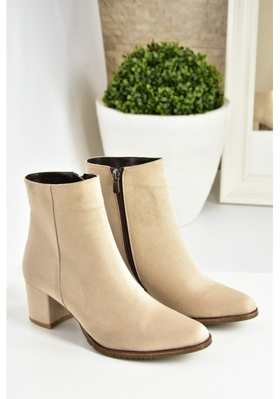 Fox Shoes Bej/Kahverengi Süet Kadın Bot G654013102