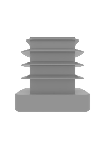 Cateksss 20x20 Mm Profil İçin Kademeli İçe Geçme Profil Tapası, Profil Kapak, Profil Tapa Gri Ral7035 - 38 Li Paket