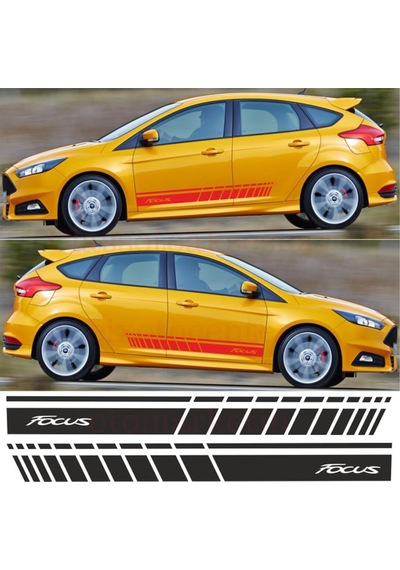 Ford Focus Yan Şerit Oto Sticker