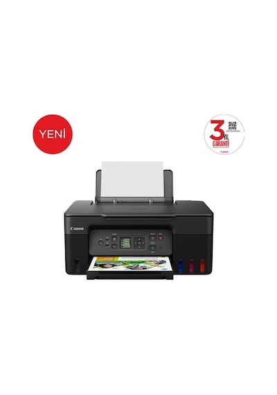Canon Pıxma G3470 Çok Fonksiyonlu Renkli Mürekkep Tanklı Siyah Yazıcı/tarama + Fotokopi/wifi Canon