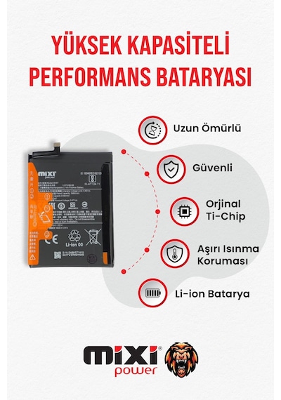 Xiaomi Poco X3 / X3 Pro Uyumlu Tam Kapasite Batarya