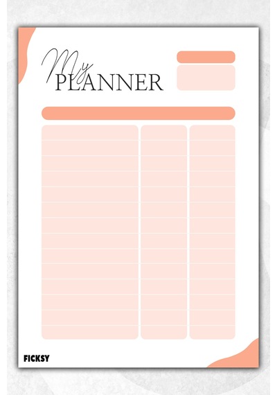 Zamansız Çok Amaçlı Günlük Haftalık Aylık Planlayıcı - A5 Ebat Yapılacaklar - 50 Yaprak - Planner Diğer