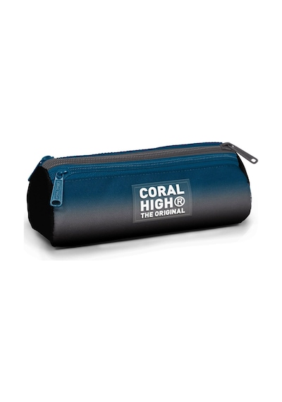 Coral High Üç Gözlü Okul Kalem Çantası - Erkek Çocuk - Nefti Siyah Renk Geçişli Çok Renkli