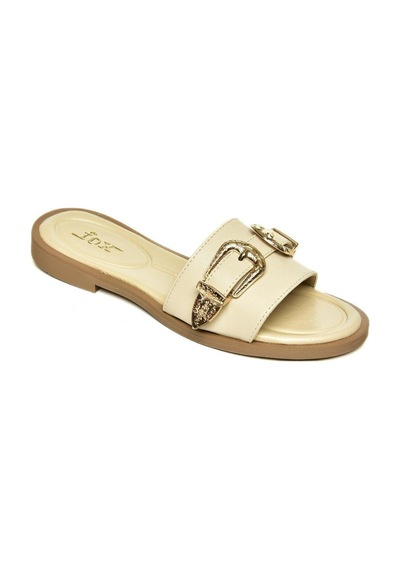 Fox Shoes U250110109 Bej Tokalı Kadın Terlik Bej-suni Deri Bej