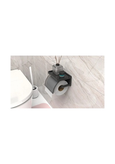 Buççin Online Mağaza Yapışkanlı Kapaklı Tuvalet Kağıdı Askısı Banyo Tuvalet Kağıtlığı Aparatı Peçetelik Organizer Plastik Çok Renkli