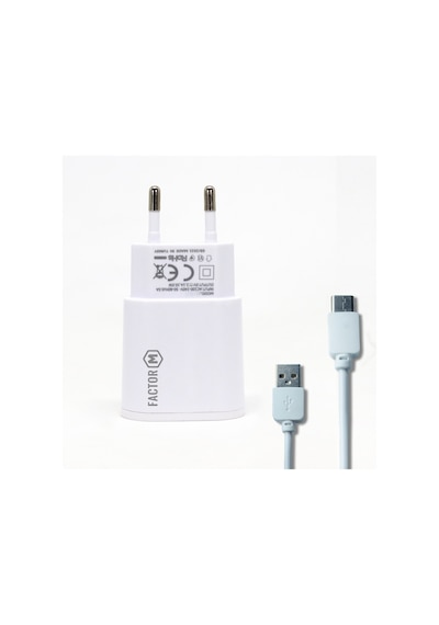 Factor M FM101T Çift Çıkışlı 2.1A Type-C Şarj Cihazı