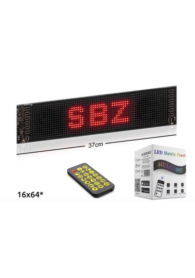 Subzero Ld20 37cm Sled Matrix Panel Dijital Kayar Rgb Ekran Kumandalı Mobil Uygulamalı Siyah