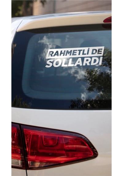 Rahmetli De Sollardı Jdm Yazı Araba-motosiklet Cam Etiket Sticker 18x8cm Beyaz Renk Beyaz