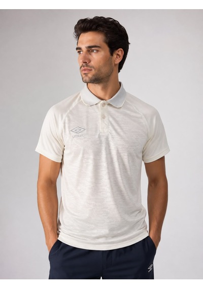 Umbro Vectör Kamp Erkek Ekru Polyester Polo Yaka Spor Tişört Tf0614