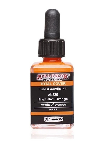 Schmincke Aero Color Akrilik Mürekkep 28 Ml. 826 Naphtol Orange Diğer