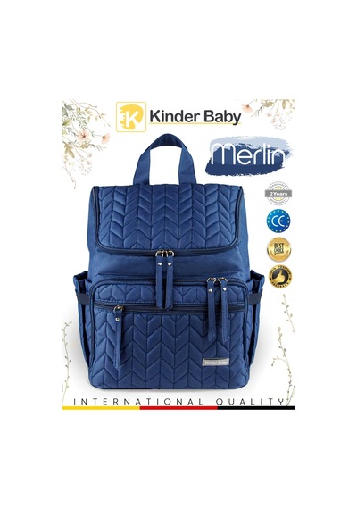 Kinder Baby Merlin Anne Bebek Bakım Çantası Lacivert