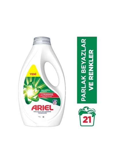 Parlak Beyazlar Ve Renkliler İçin 21 Yıkama Sıvı Deterjan