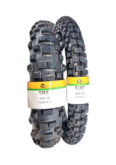Kawasaki Klx 250  460-18 Tt Ve 300-21 Tt Tubetype Lastik + Iç Lastik Set