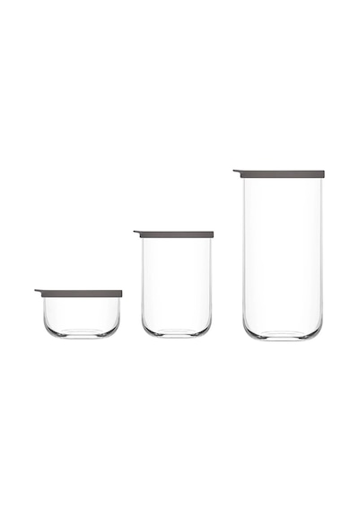 Lav Duo 3'lü Saklama Kabı Gri Kapak
