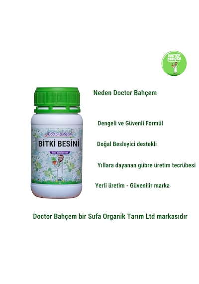 Doktor Bahçem Genel Bitki Besini 500 Ml İç Ve Dış Mekân Tüm Bitkiler İçin Genel Kullanım Bitki Besini 500 Ml