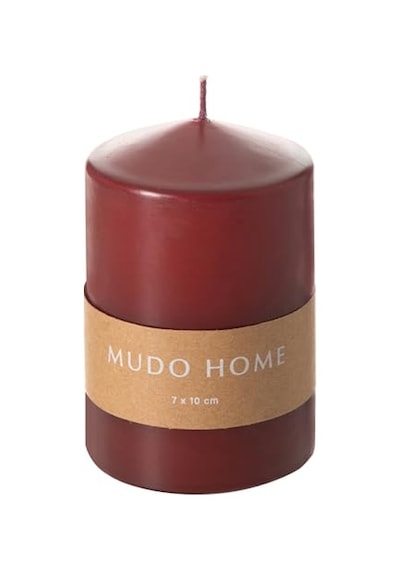 Ayrex Sütun Mum Bordo 7x10 Cm