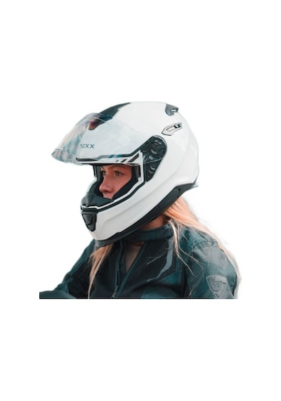 Nexx Y.100 Kapalı Kask Beyaz