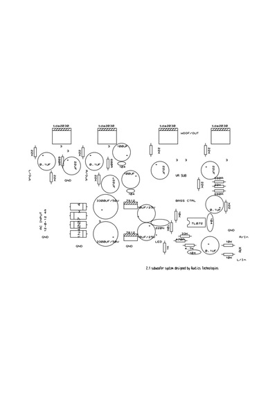 2.1 Çift Kanal Stereo Subwoofer Amfi Devresi Tda2030